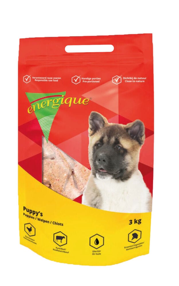 Energique Puppy - Vers Vlees - Hondenvoer - Kip - Rund
