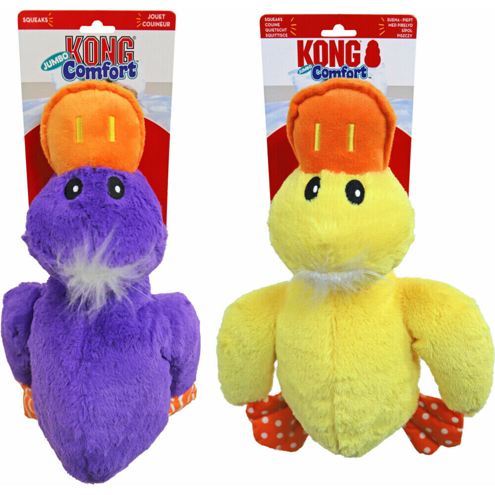 Kong Comfort Jumbo Eend - Pluche Knuffel - Hondenspeelgoed Kong Comfort Jumbo Eend - Pluche Knuffel - Hondenspeelgoed