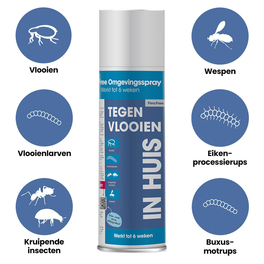Flea Free - Anti Vlooien en teken - Omgevingsspray - 400