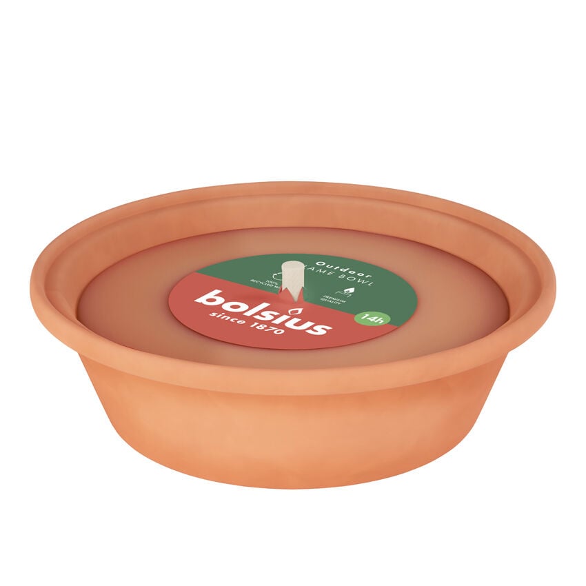 Bolsius Terracotta 230/60 - Vlamschaal Bolsius Terracotta 230/60 - Vlamschaal