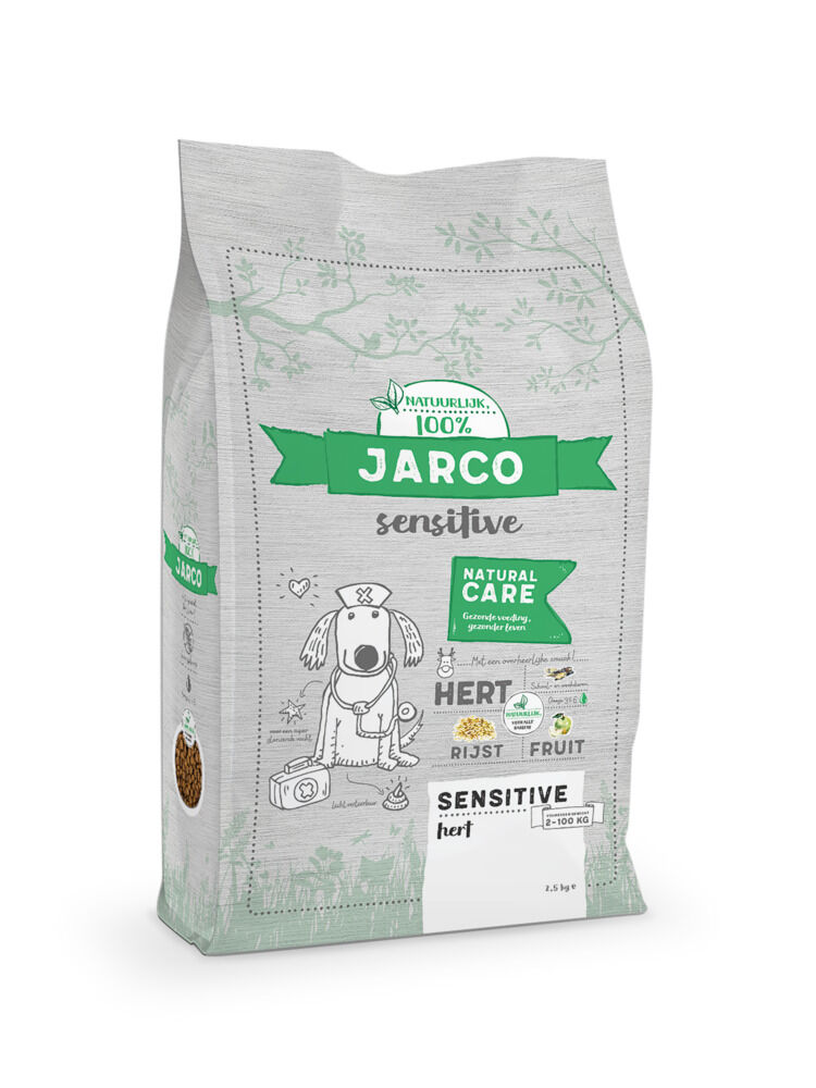 Jarco Dog Sensitive - Hondenvoer - 2500 - hert Jarco Dog Sensitive - Hondenvoer - 2500 - hert