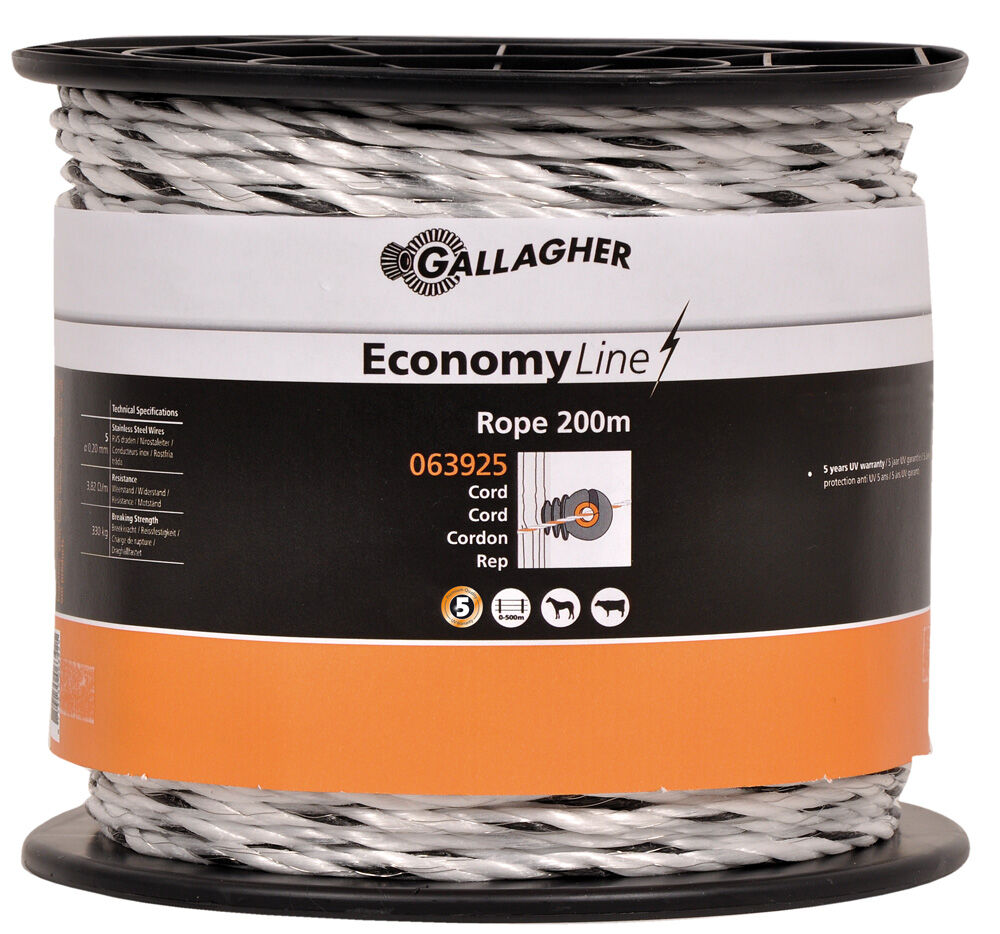 Gallagher EconomyLine - Cord - 16.20 cm - 200.00 - 20.00 cm - 20000.00 cm - 20.00 cm