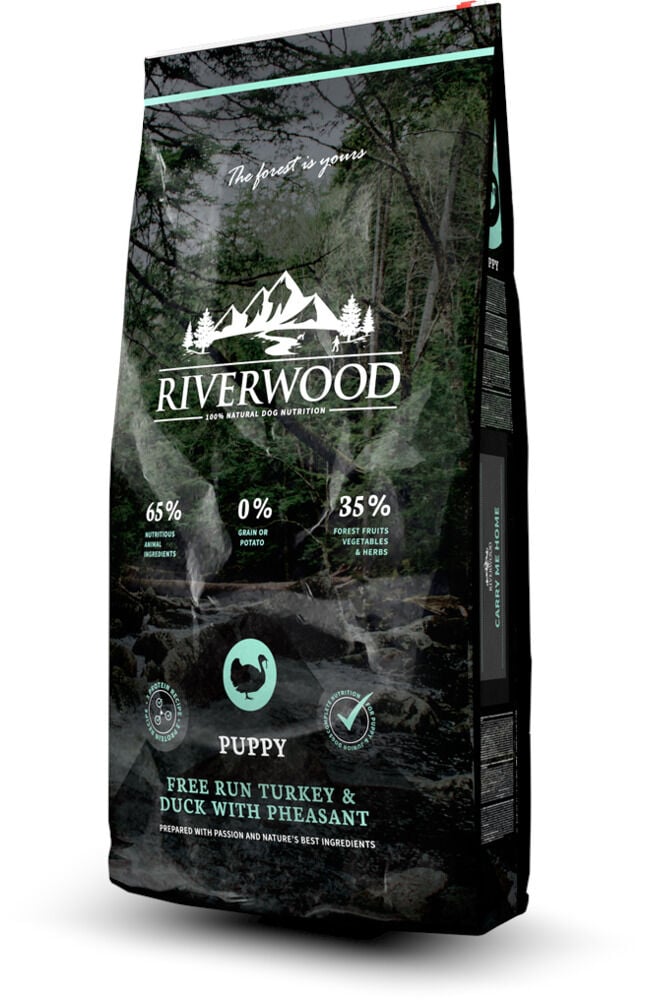 Riverwood  Puppy - Hondenvoer - Kalkoen - Eend - 12 kg