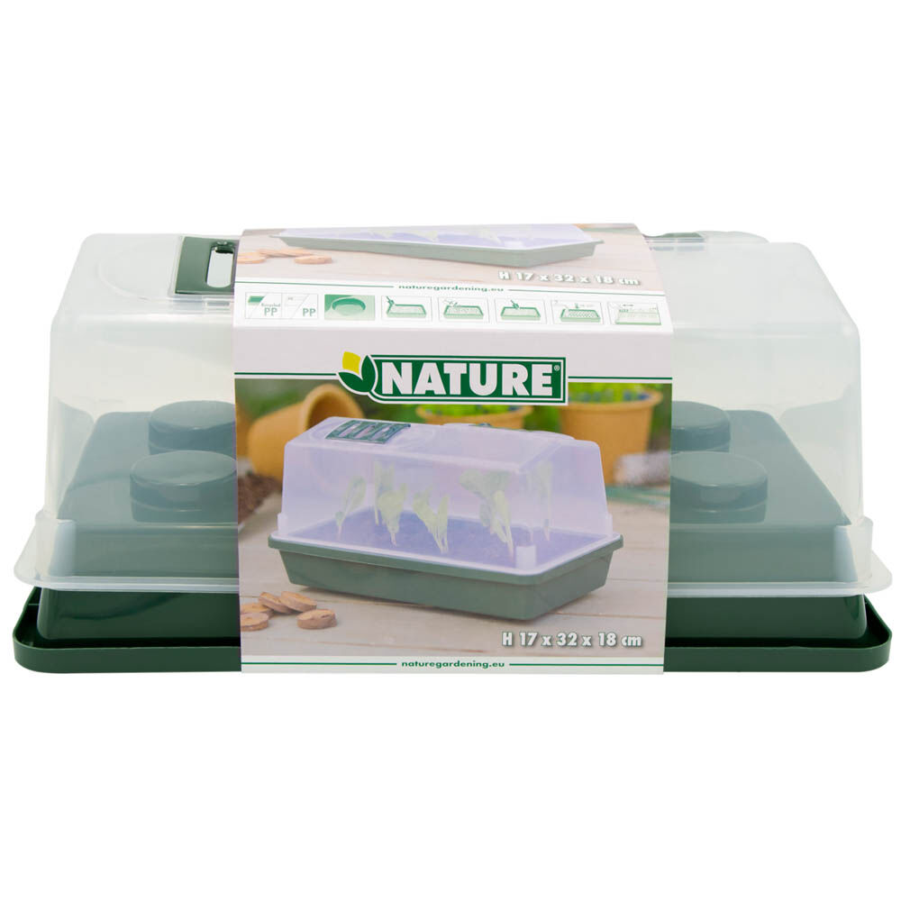 Nature Serre - Mini Kweekbak - Antraciet - Antraciet - 13x32x13 cm Nature Serre - Mini Kweekbak - Antraciet - Antraciet - 13x32x13 cm