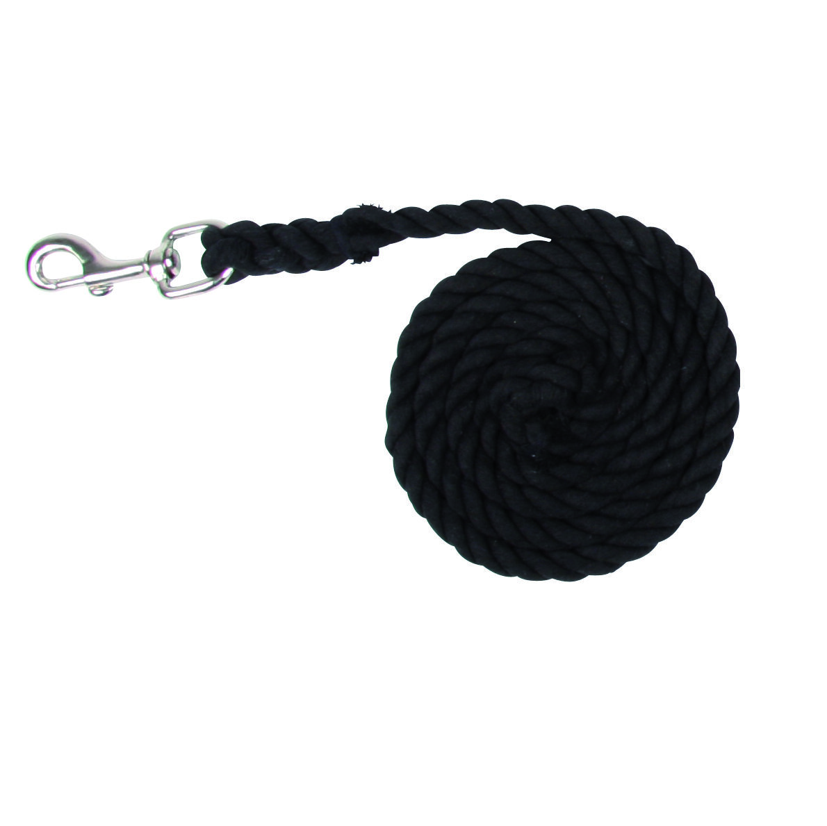 Waldhausen Halstertouw - Katoen - Zwart - 180.00 cm