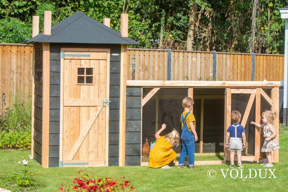 Voldux Hooiberg Gijs - Kippenhok - Naturel/zwart