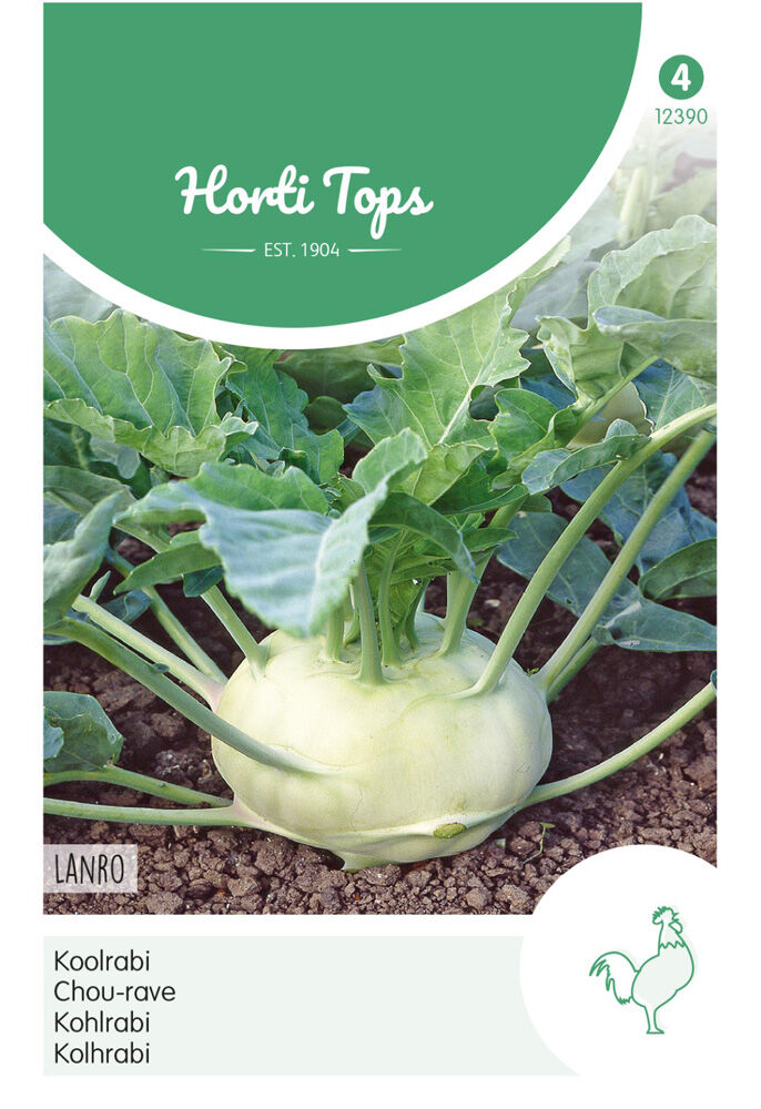 Hortitops Koolrabi Brassica oleracea Lanro - Groentezaden Hortitops Koolrabi Brassica oleracea Lanro - Groentezaden