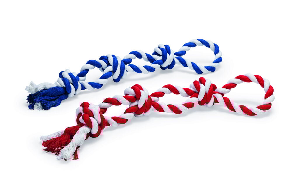 Beeztees Flostouw - 3 knopen - Hondenspeelgoed - 1 stuk