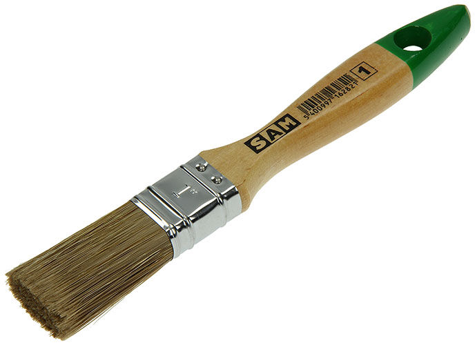 SAM - Kwast Plat S159 1" - Bruin / Groen - 21.2x3x2 cm - 21.1 cm SAM - Kwast Plat S159 1" - Bruin / Groen - 21.2x3x2 cm - 21.1 cm