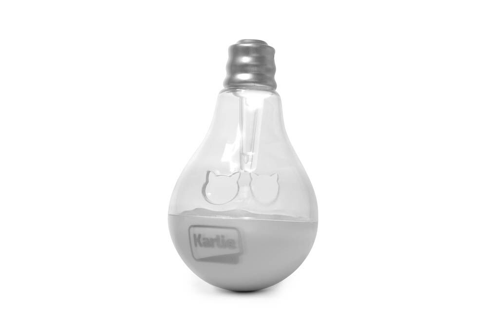 Karlie - Katten Gloeilamp met bel - Wit, Grijs - 1 cm Karlie - Katten Gloeilamp met bel - Wit, Grijs - 1 cm