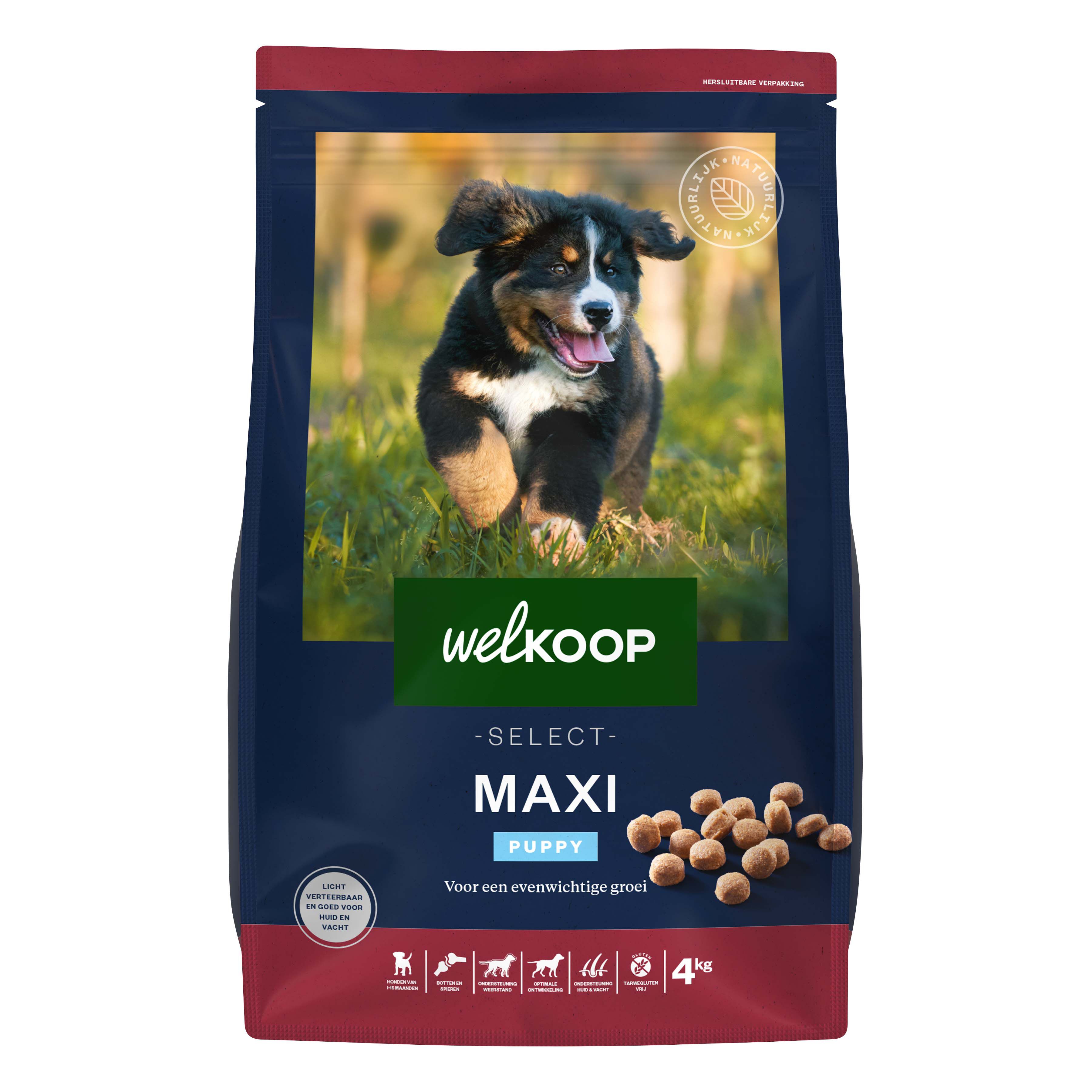 Welkoop Select Puppy Maxi Krokante brokken - Hondenvoer - 12.00 - kip