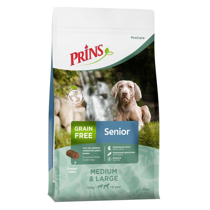 Prins ProCare Grainfree Senior Fit - Hondenvoer - 12.00 - gevogelte