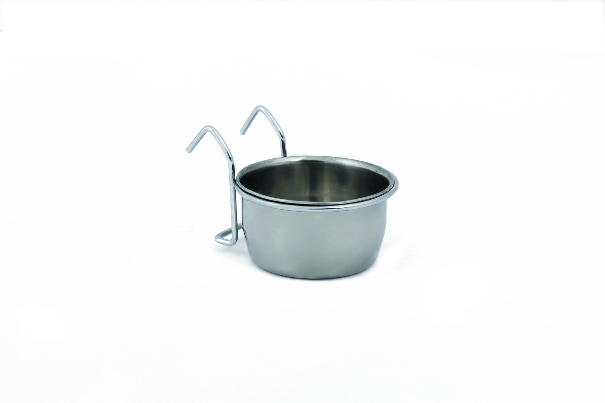 Beeztees Coopcup Inox met houder 0,2L - vogel verzorgen Beeztees Coopcup Inox met houder 0,2L - vogel verzorgen