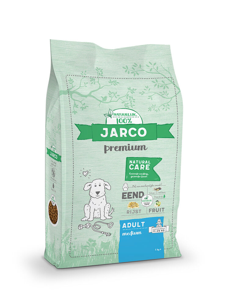 Jarco Dog Medium Adult - Hondenvoer - 12500 - eend Jarco Dog Medium Adult - Hondenvoer - 12500 - eend