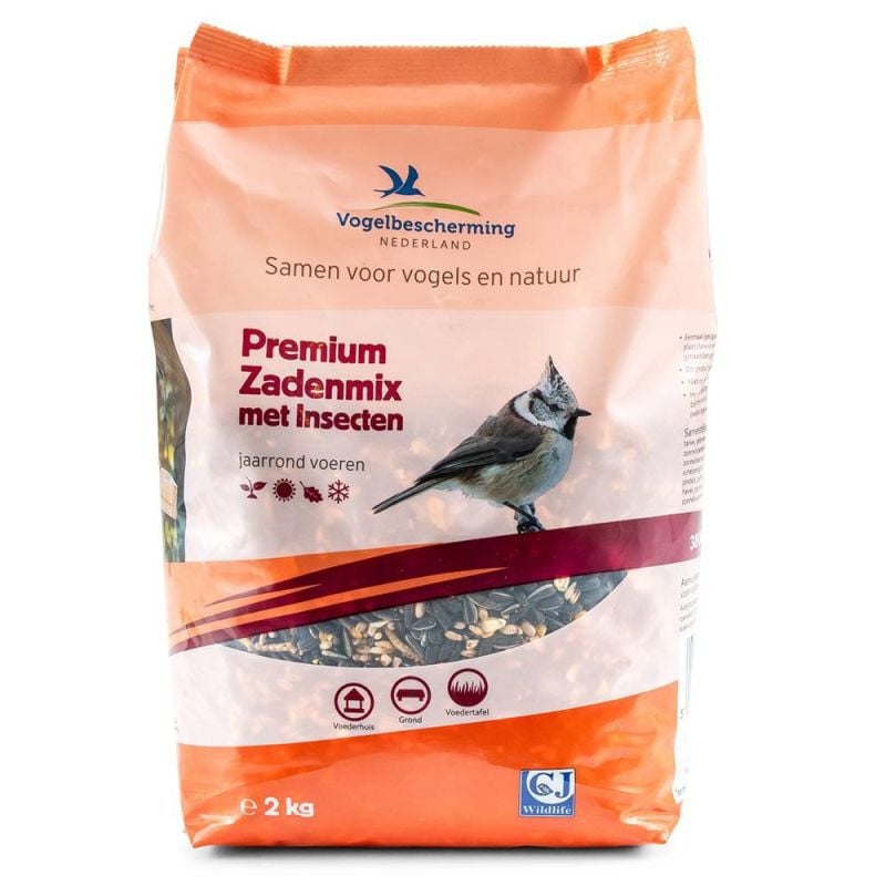 Vogelbescherming - Premium Zadenmix  met Insecten - Tuinvogelvoer Vogelbescherming - Premium Zadenmix  met Insecten - Tuinvogelvoer