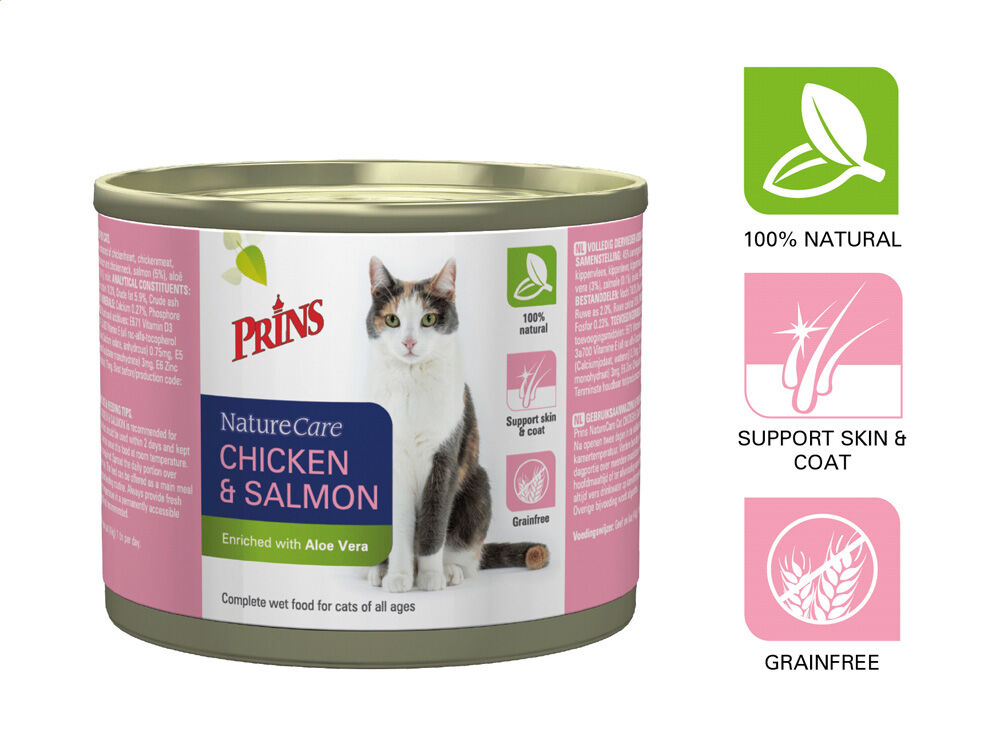 Prins Naturecare Cat - 200 - zalm, kip