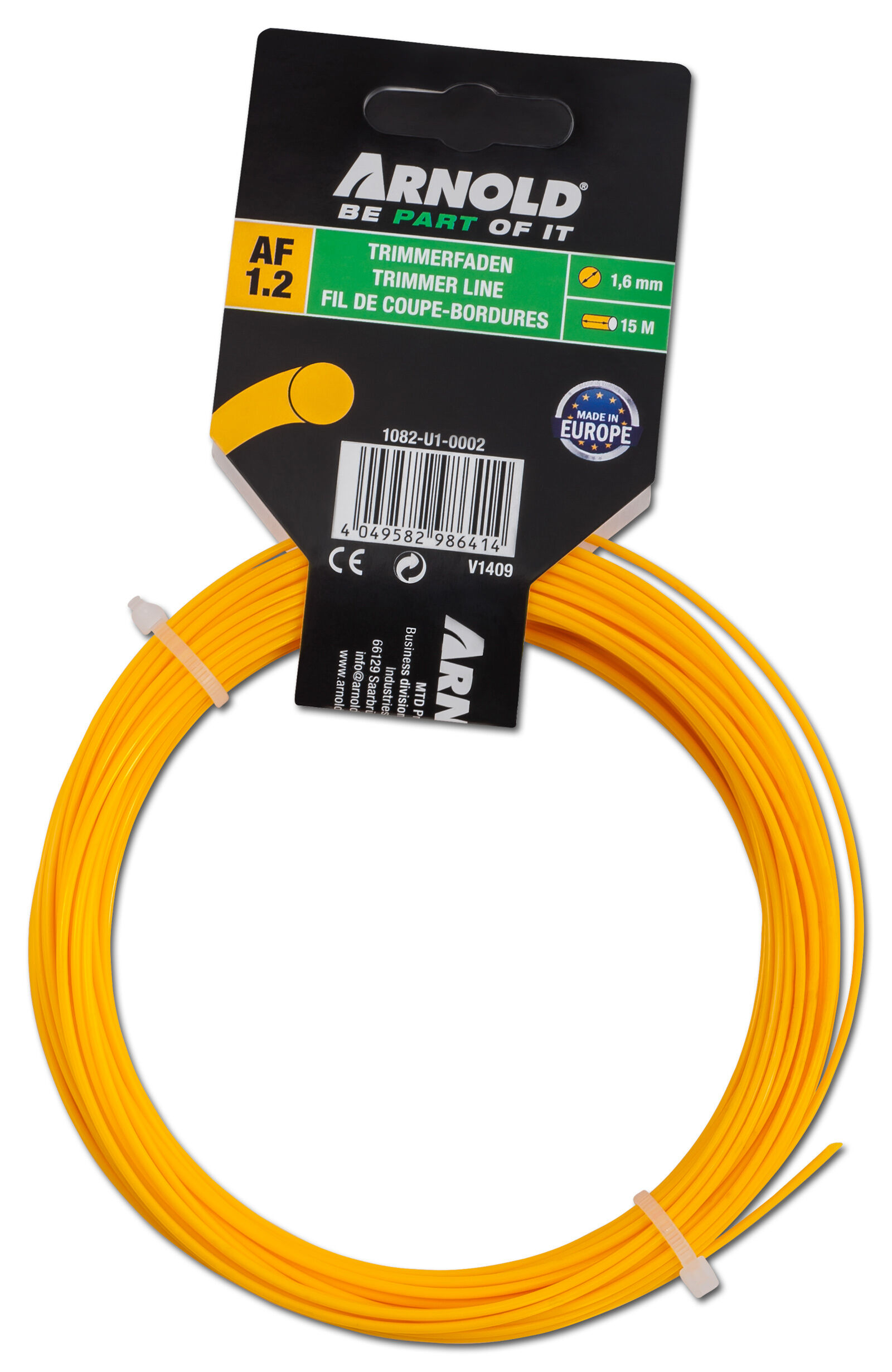 Arnold AF1.2 1.6mmx15m - Trimmerdraad Arnold AF1.2 1.6mmx15m - Trimmerdraad