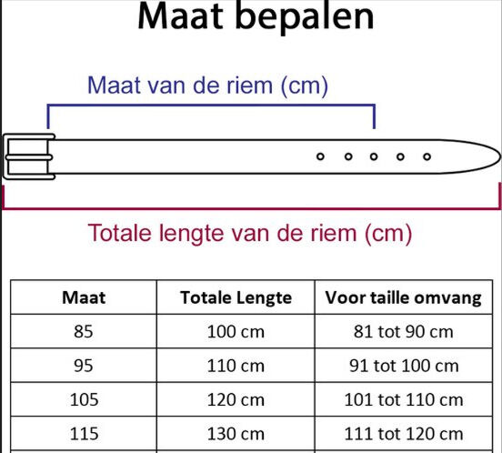 Welkoop 427 Breed - Riem - Zwart - 105 cm