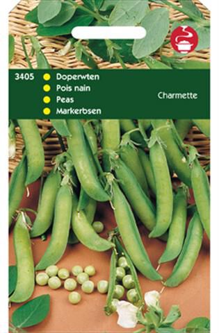 Hortitops Doperwten Pisum sativum Charmette , Allervr. Fijnz. - Groentezaden Hortitops Doperwten Pisum sativum Charmette , Allervr. Fijnz. - Groentezaden