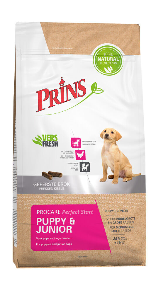 Prins ProCare Puppy & Junior Perfect Start - Hondenvoer - 3.00 - gevogelte Prins ProCare Puppy & Junior Perfect Start - Hondenvoer - 3.00 - gevogelte
