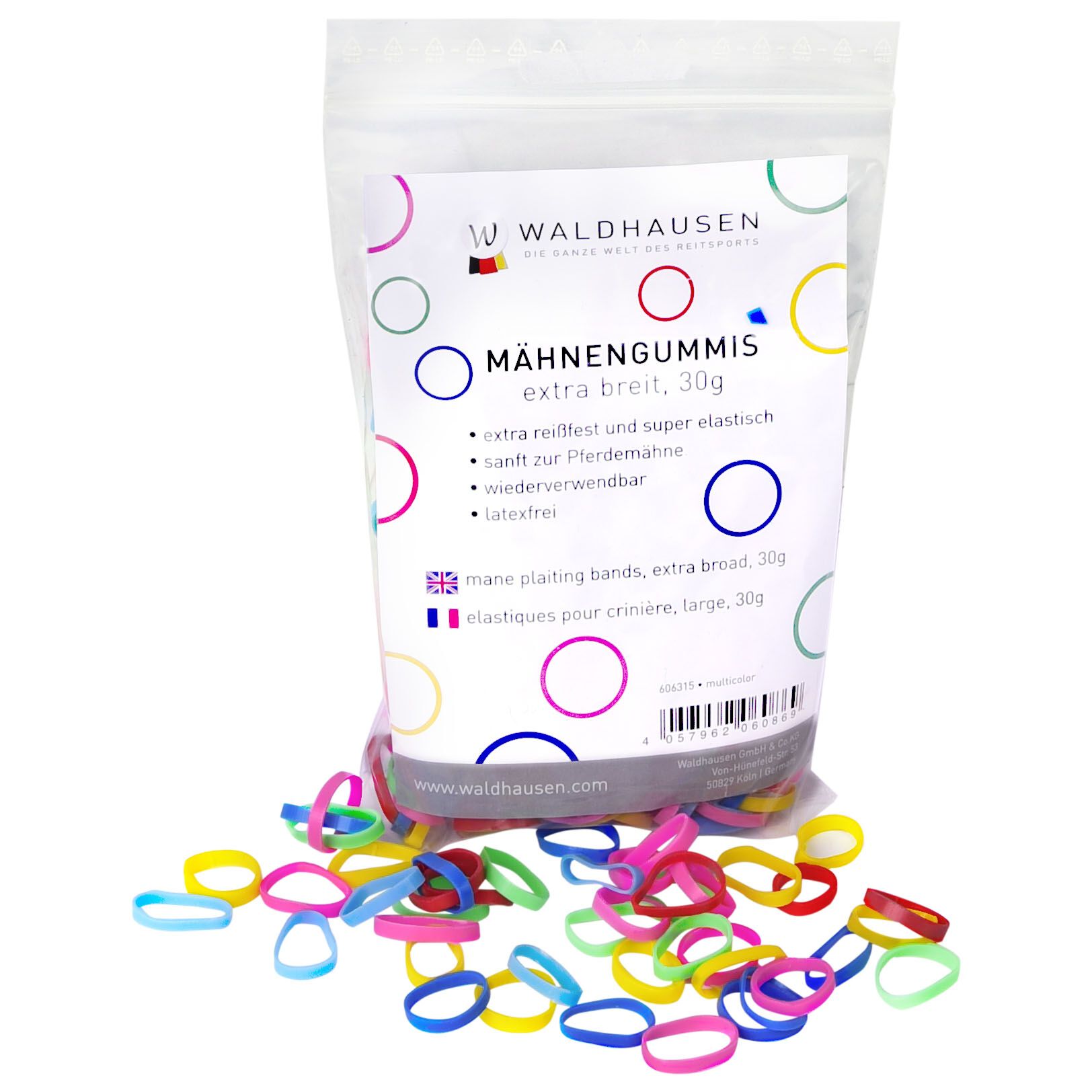 Waldhausen Multicolor - Elastiekjes - Multi - 16x10x3 cm