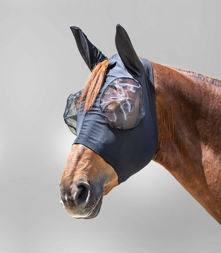 Waldhausen Puck - vliegenmasker - Pony - Zwart