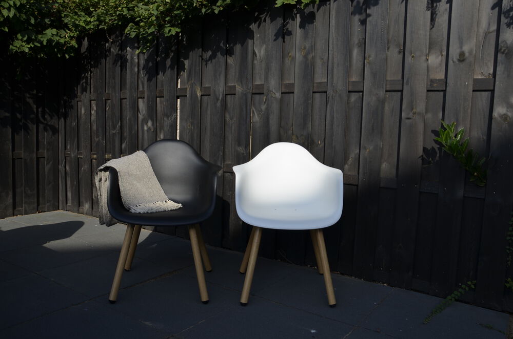 Lesli Living Montreux - Tuinstoel - 1.00 cm - Wit - 63.00 cm - 44.00 cm