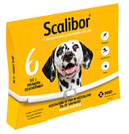 Scalibor Protectorband - Tekenband Hond - Large - 65 cm - 25 - 40 kg - 1 stuk