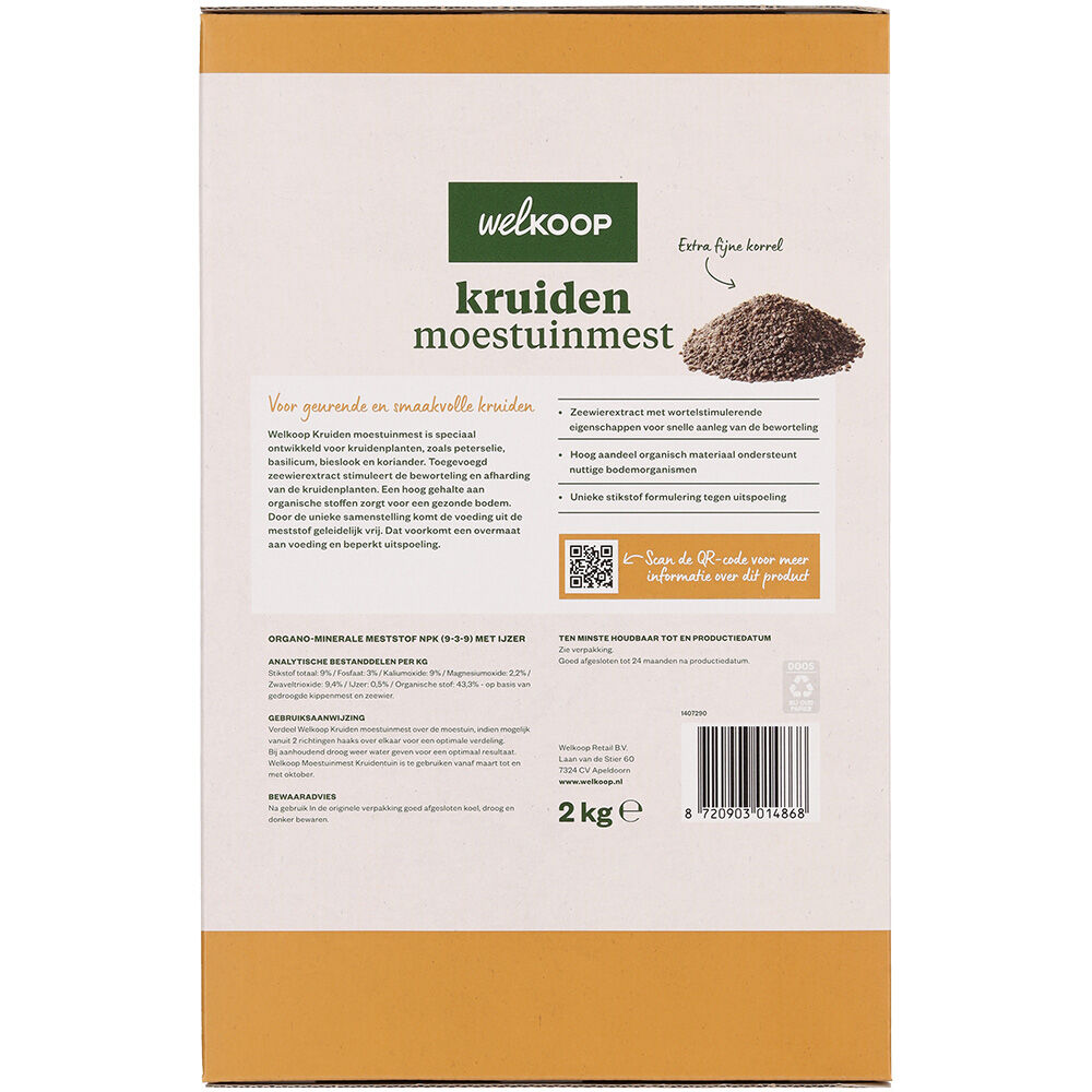 Welkoop - Kruiden Moestuinmest - 50 m2 - 2