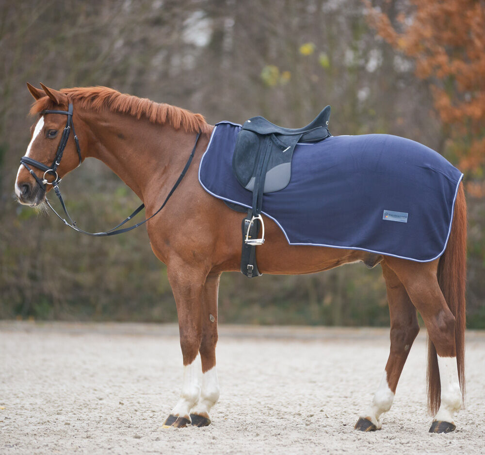 Waldhausen Fleece - Uitrijdeken - Paardendeken - 1.00 cm - Blauw - 1.00 cm - Pony - 1.00 cm
