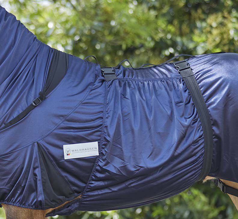 Waldhausen - Eczeemdeken - Paardendeken - 165 cm - Donkerblauw