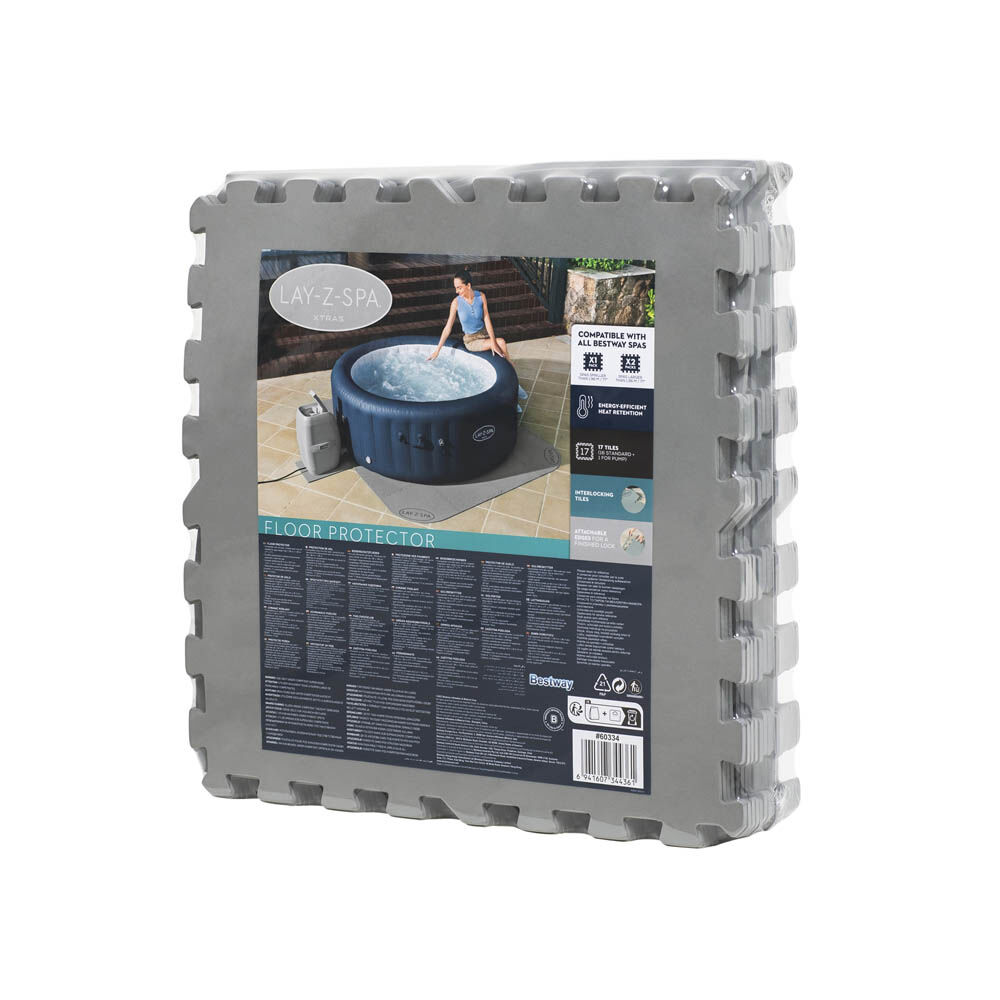 Bestway Lay-Z-Spa - Vloerbeschermer - Grijs - 196x196 cm