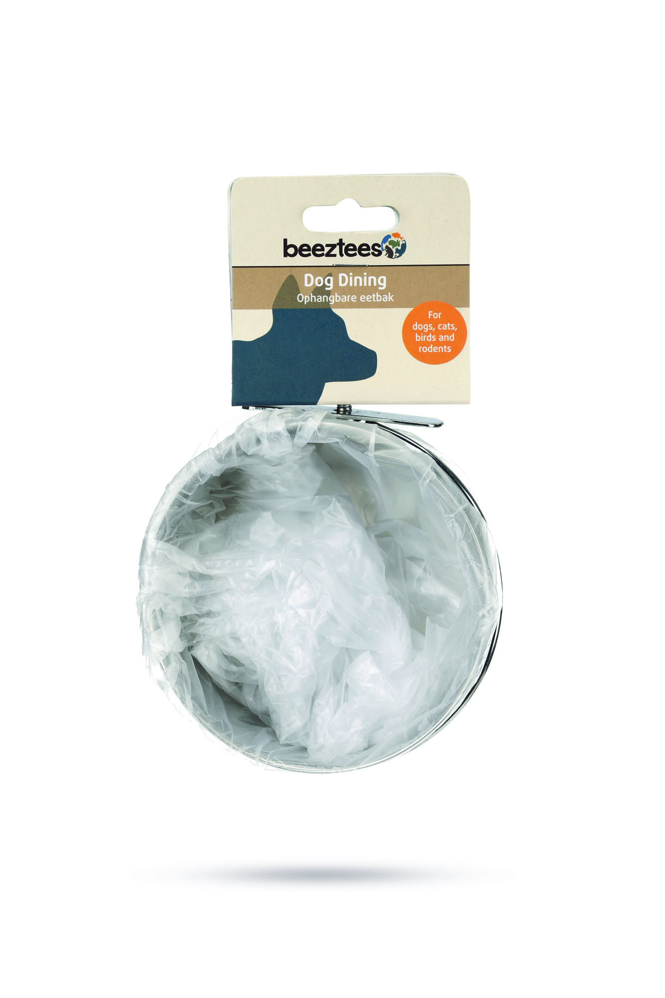 Beeztees Coopcup Inox - voer- en drinkbak - 8.00 cm - Zilver - 10.00 cm - 12.00 cm - 10.00 cm