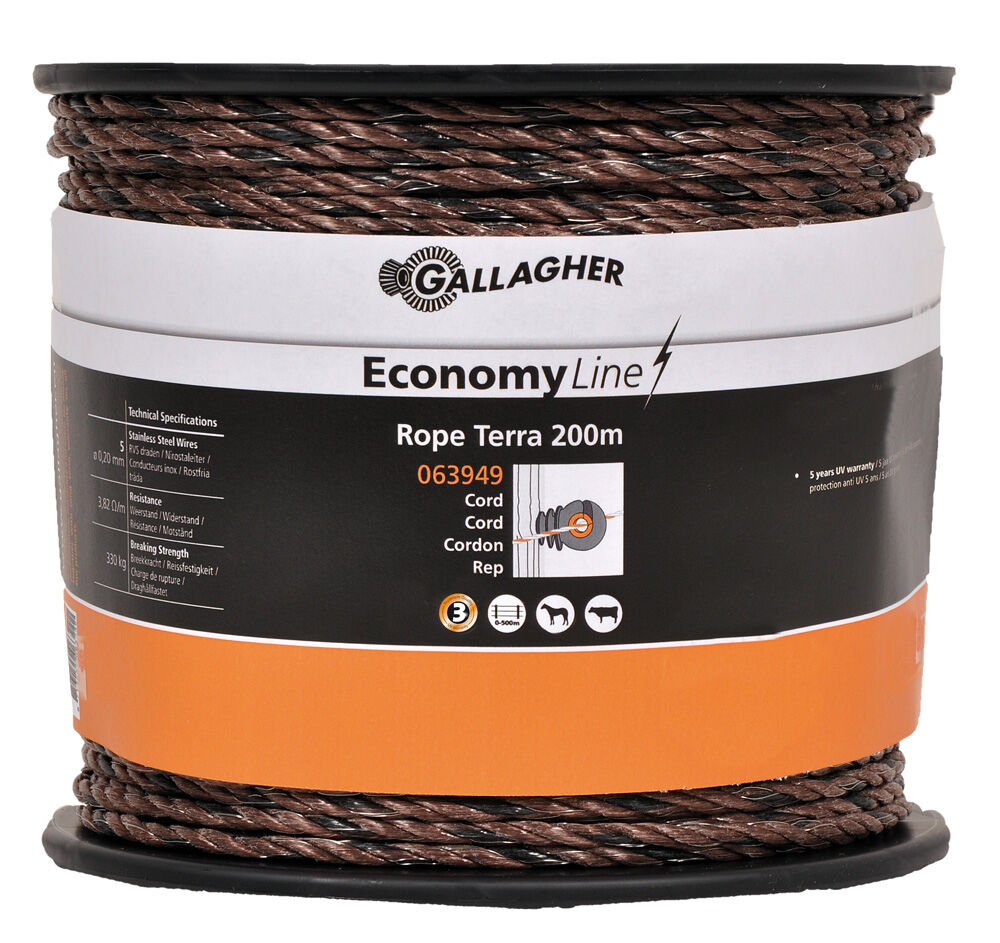 Gallagher EconomyLine  cord - 16.50 cm - 200.00 - 20.00 cm - 20000.00 cm - 20000.00 cm - 20.00 cm