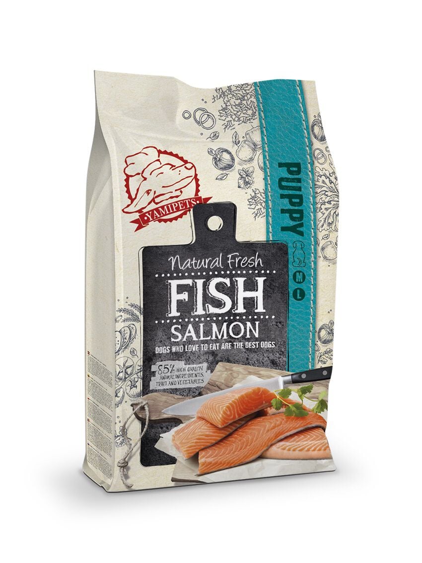Natural Fresh Fish Puppy Medium Large - Hondenvoer - Zalm - 12 kg