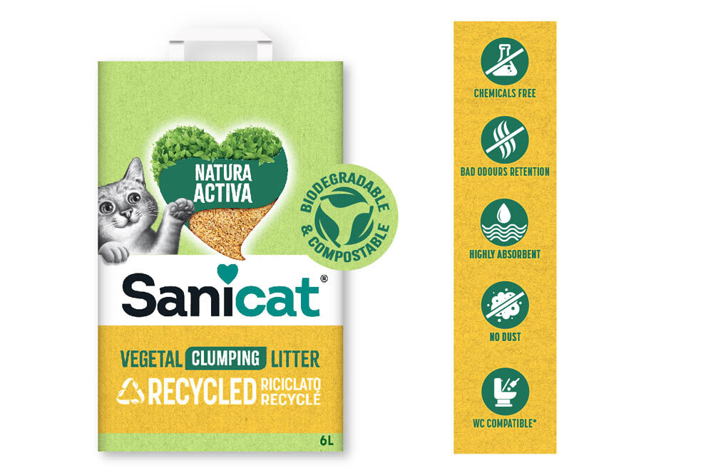 Sanicat 100% Corn Cob - Kattenbakvulling - Fijn - 6
