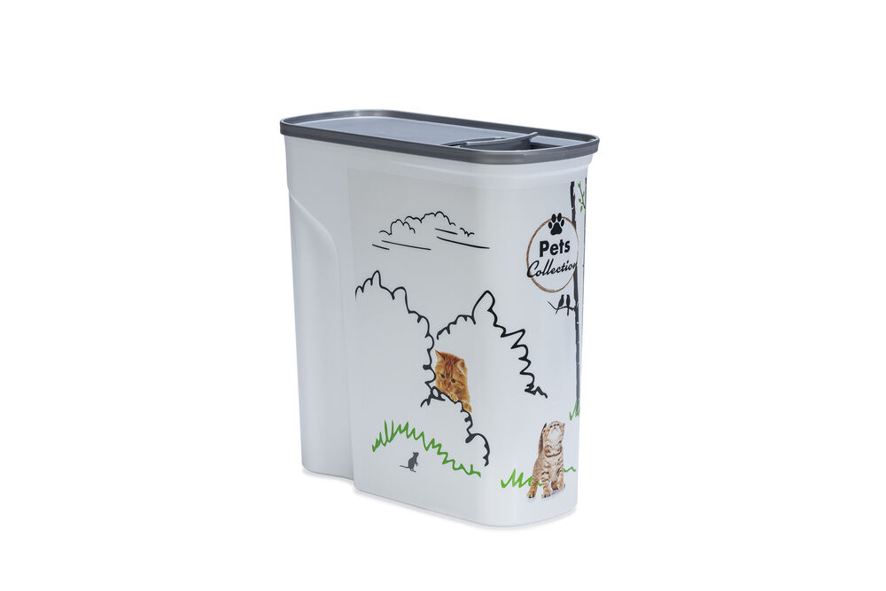 Curver Kat - Voercontainer - 6 l - Wit - 24x28x2 cm