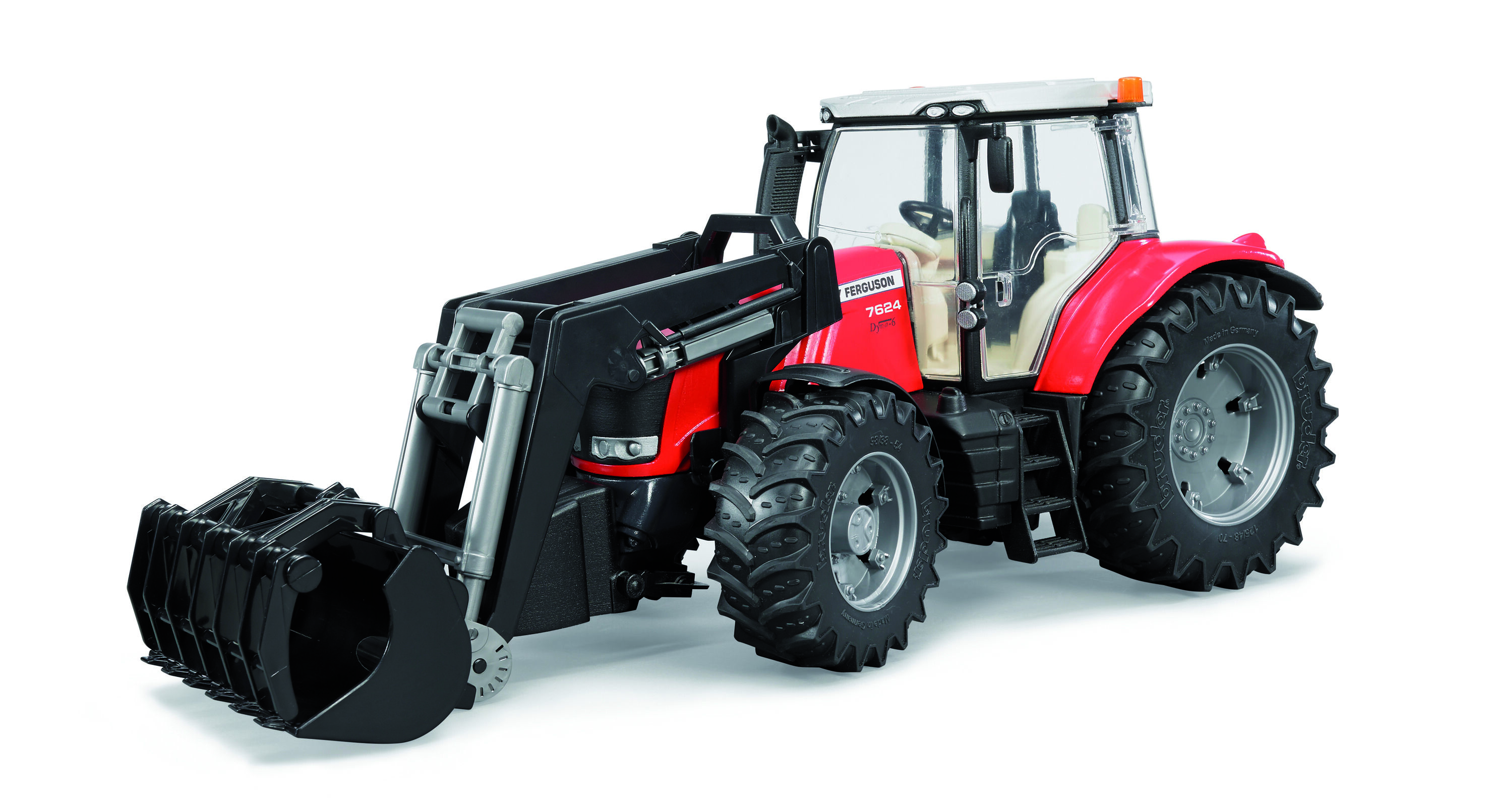 Bruder Massey Ferguson 7624 met voorlader 1:16 - Tractoren Bruder Massey Ferguson 7624 met voorlader 1:16 - Tractoren