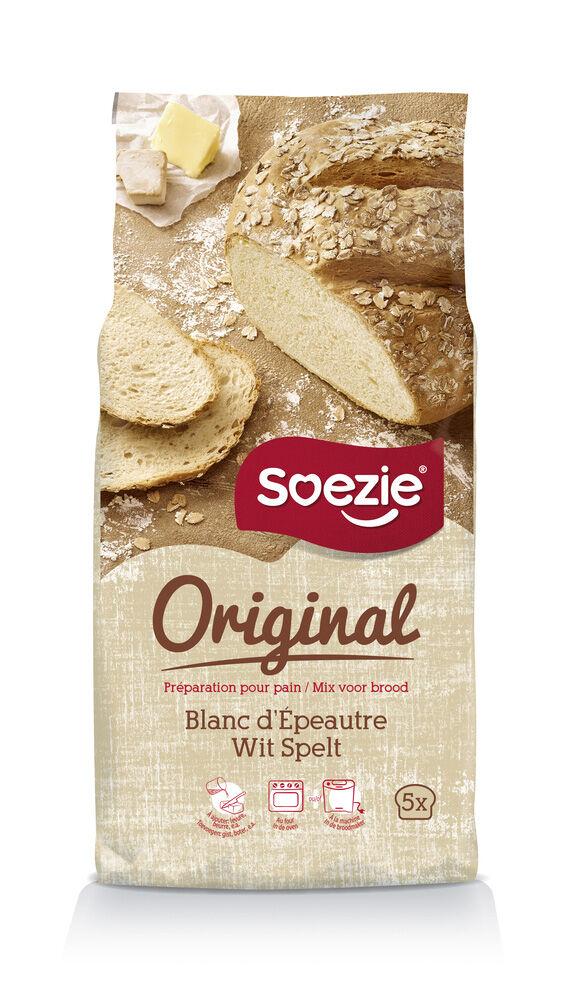 Soezie Original Wit speltbrood - Broodmeel Soezie Original Wit speltbrood - Broodmeel