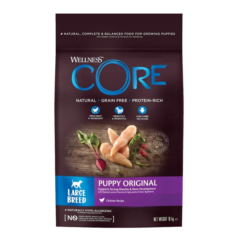 Wellness CORE Puppy Large-Breed - Hondenvoer - 10 - kip