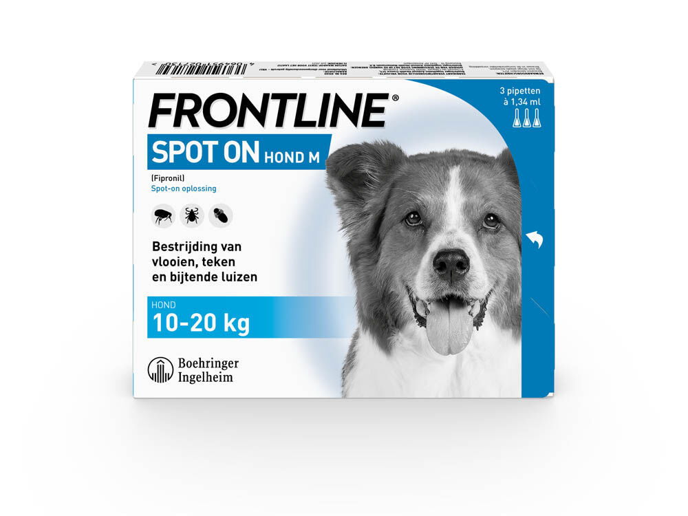 Frontline Spot On M - Teken en vlooienpipet - 3 pipetten