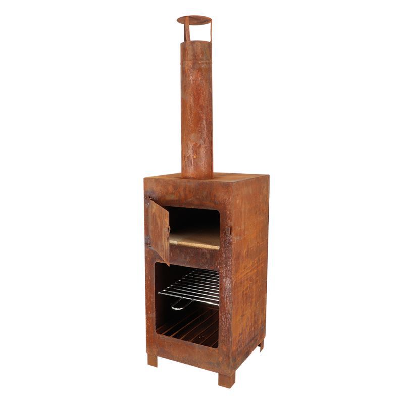 Fancy Flames - Tuinhaard met pizzaoven - 140.50 cm - 38.90 cm - 39.90 cm