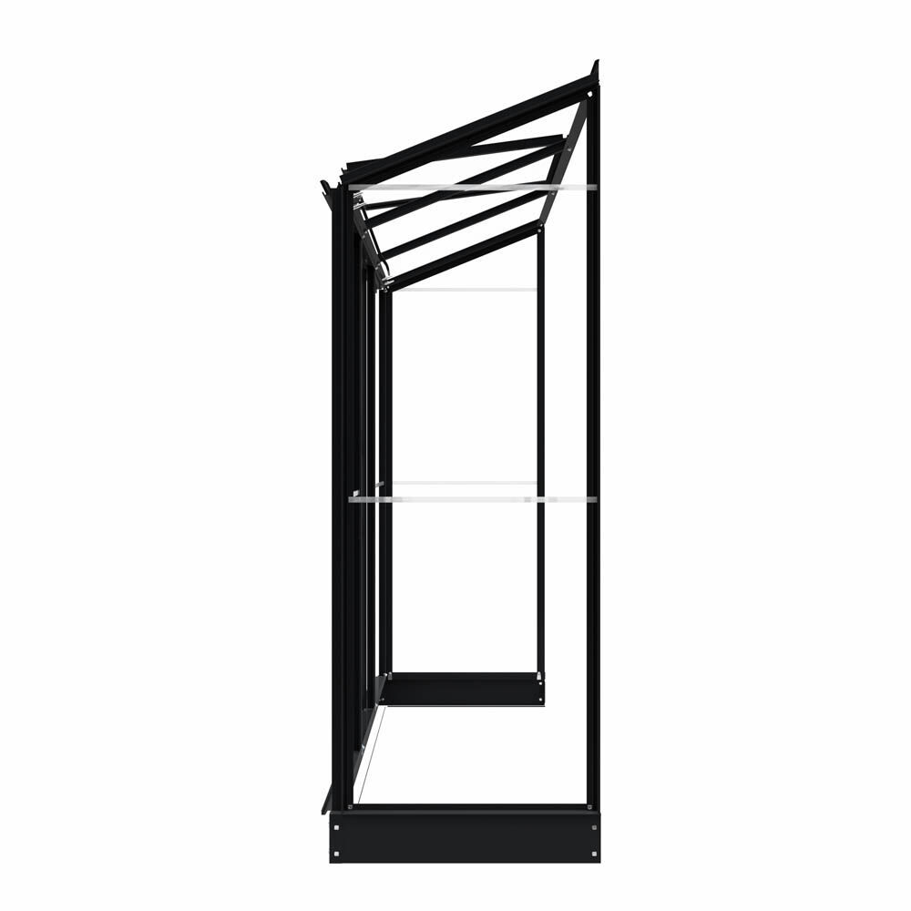 Royal Well Emma II - Muurkas - 194.00 cm - Zwart - Veiligheidsglas - 194.00 cm - 69.00 cm