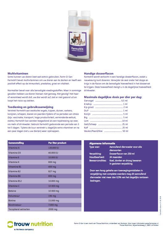 Farm-O-San Farmovit vloeibaar - Multivitamine - 250