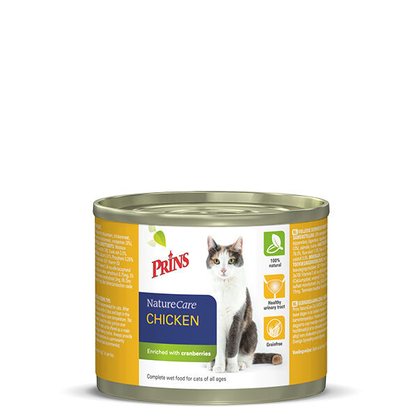 Prins Naturecare Cat - Kattenvoer - 200 - kip Prins Naturecare Cat - Kattenvoer - 200 - kip
