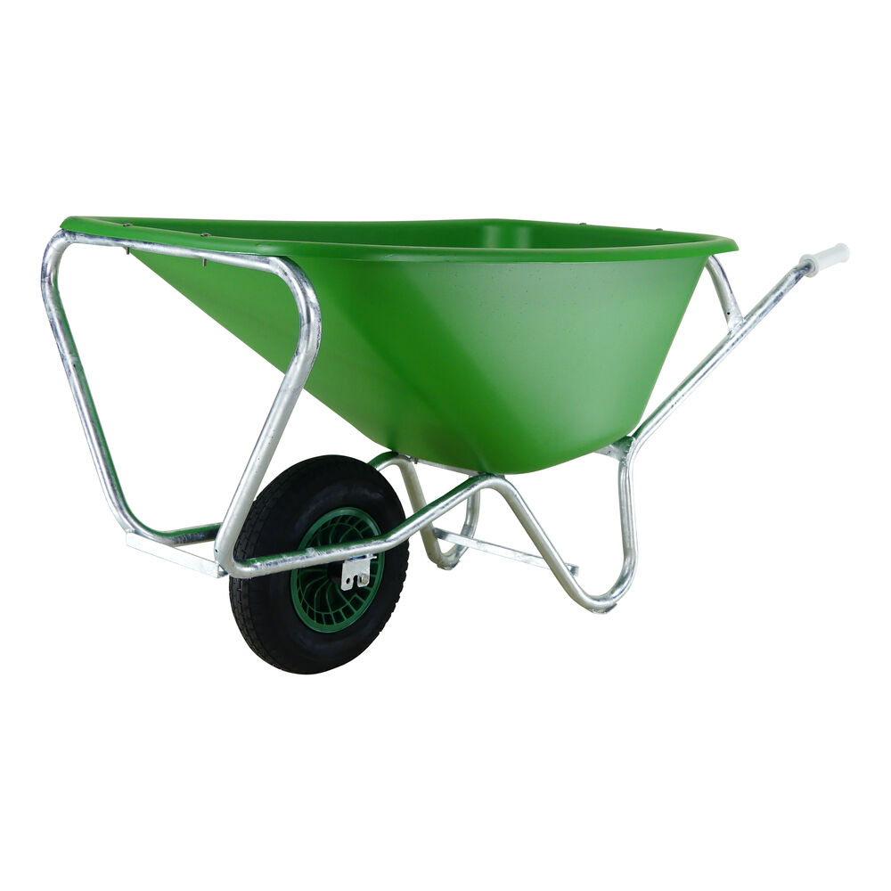 Altrad Fort F&S 165 Farm & Stable - Kruiwagen - 165 liter - Groen - 20 cm