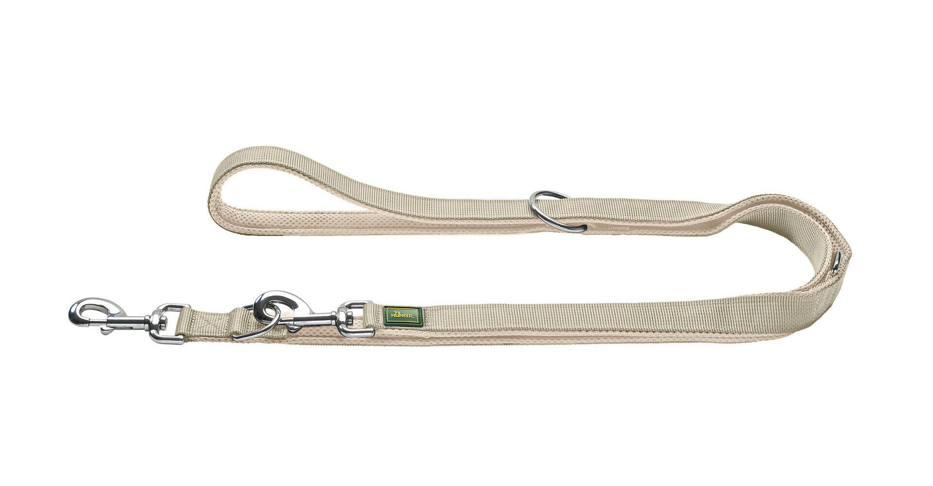 Hunter Divo Up lijn - Hondenriem - 25.00 cm - Taupe - 4.50 cm - 200.00 cm - 2.00 cm