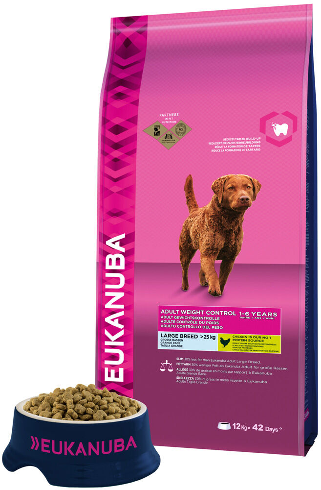 Eukanuba Adult Weight Control Large Breed - Hondenvoer - 12 - kip