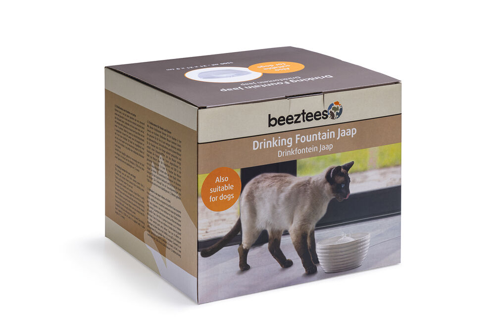 Beeztees Jaap - Drinkfontein Kat - 1,5 liter - Wit - 20.7x21x26 cm