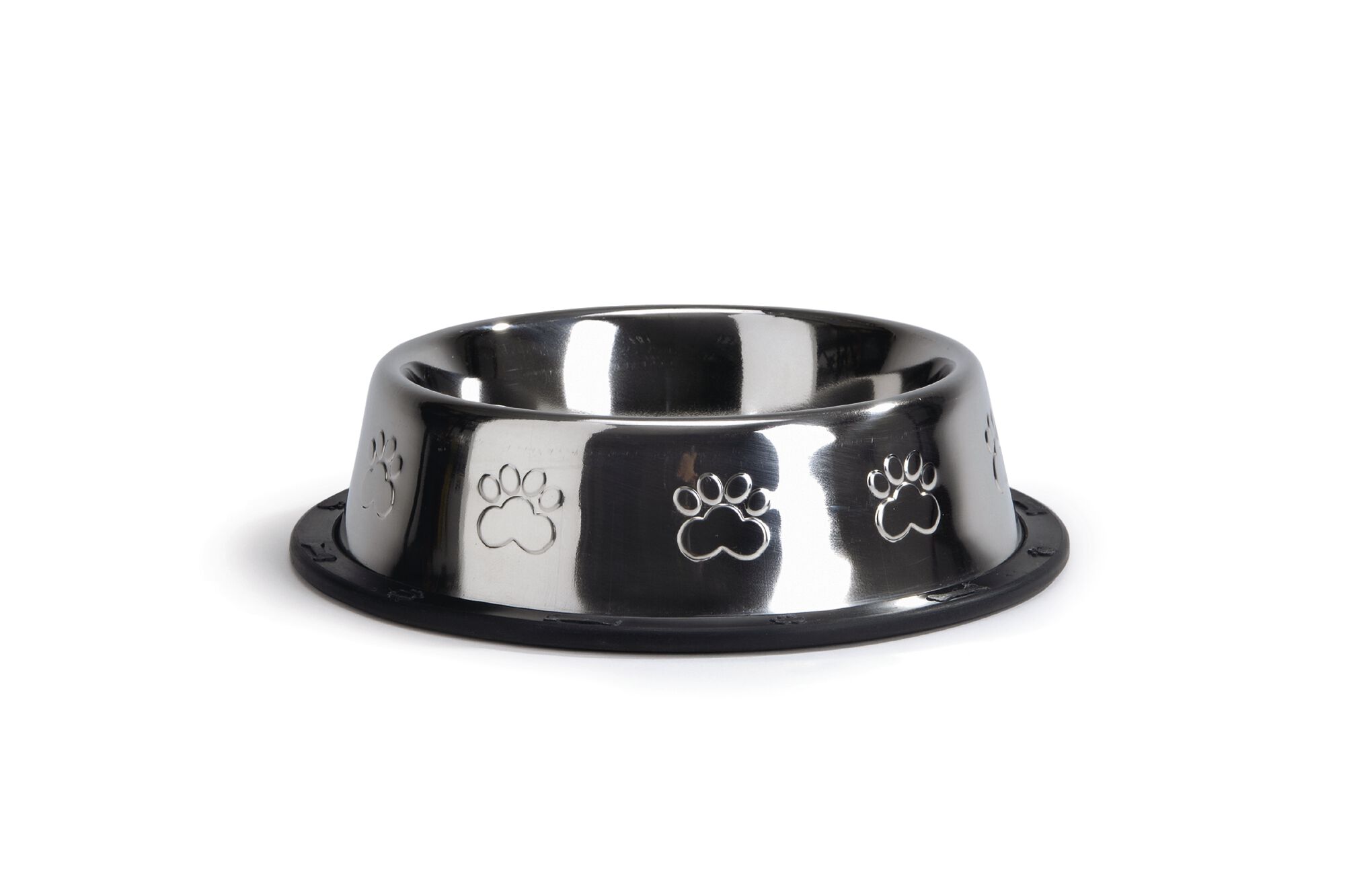 BEEZTEES RVS Voetprint - Voer & Drinkbak - Zilver - 22 cm